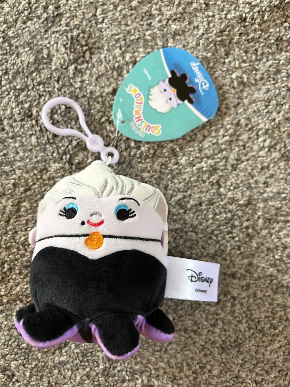 NWT Disney Ursula stuffed keychain